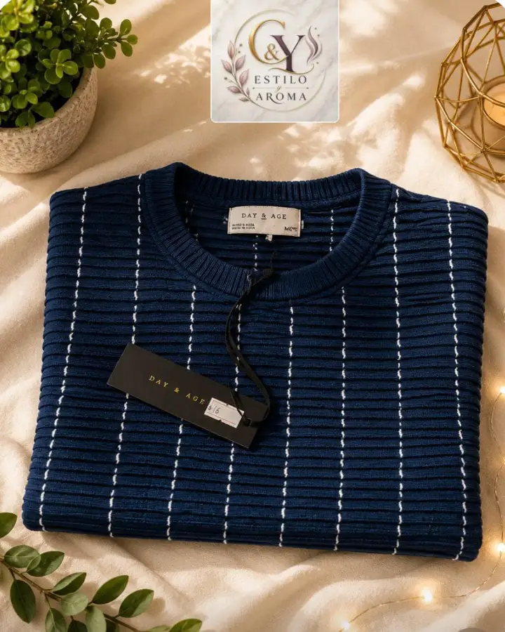 Camiseta Rayas Azul Marino