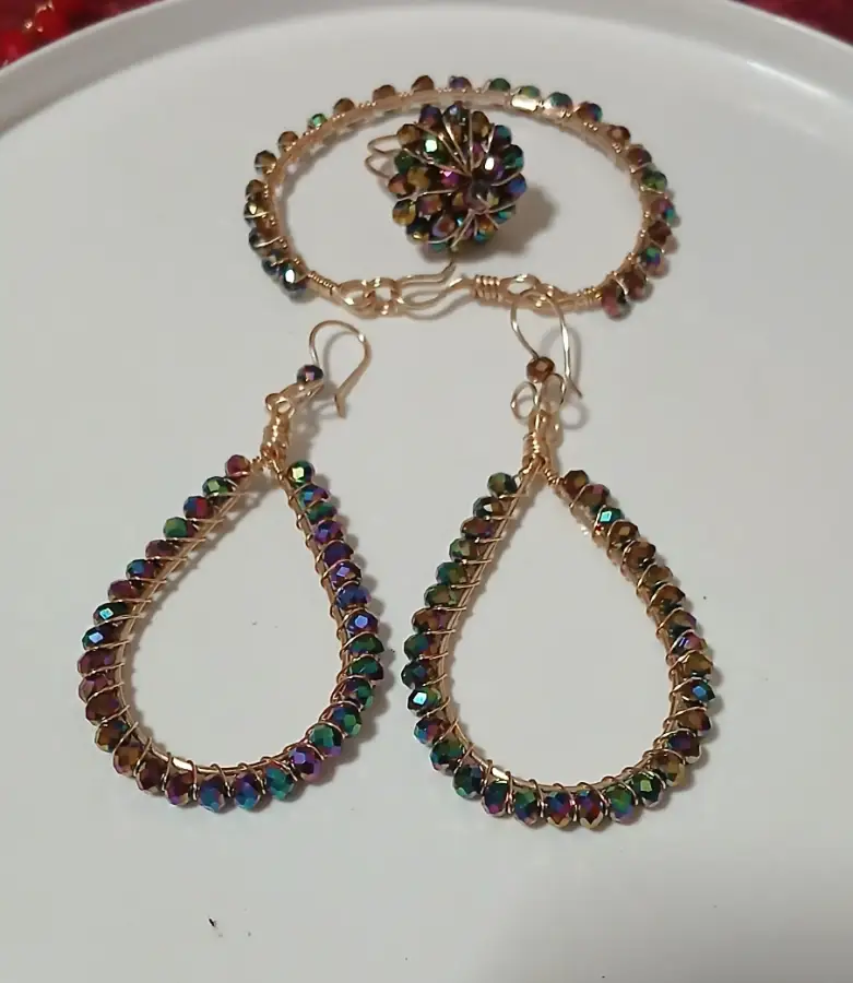 Conjunto de Joyas Artesanales Multicolor