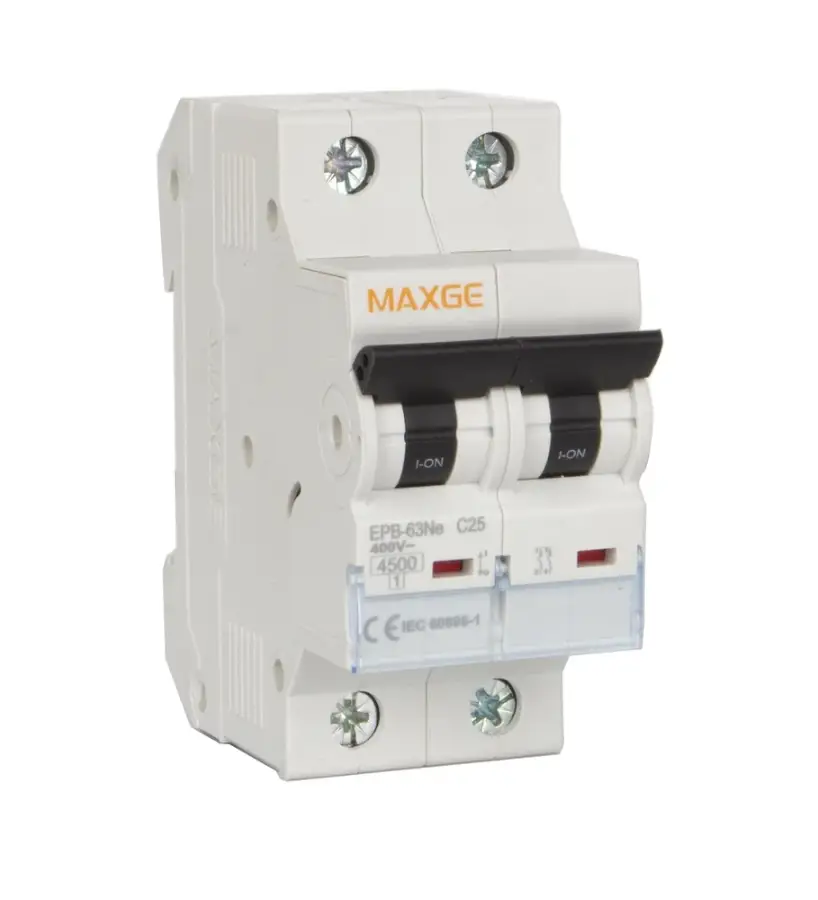Breaker Automático MAXGE Bipolar C2 2P  10A, 20 A, 25A, curva-C.-6kA-i67113